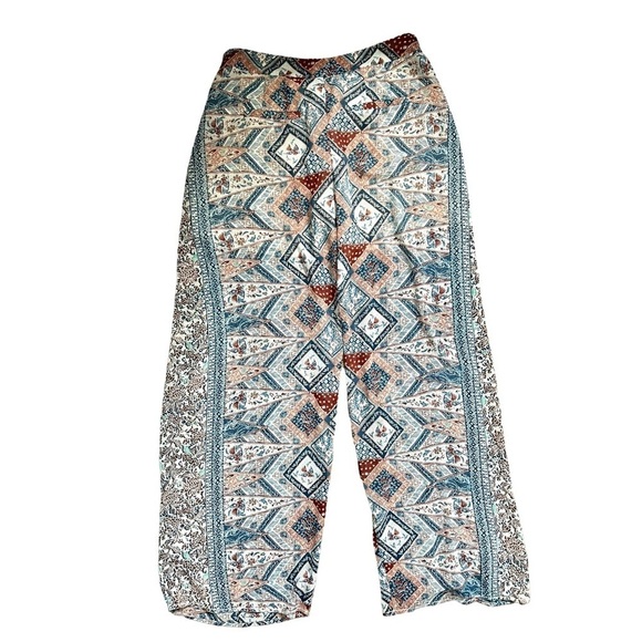 Nwt Anthropologie Elevenses Wide Leg Wrap Pants Floral Sheer Botanical Size 2 - Picture 8 of 8